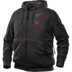MILWAUKEE - Zwarte heated hoodie M12 HHBL3-0(2XL)